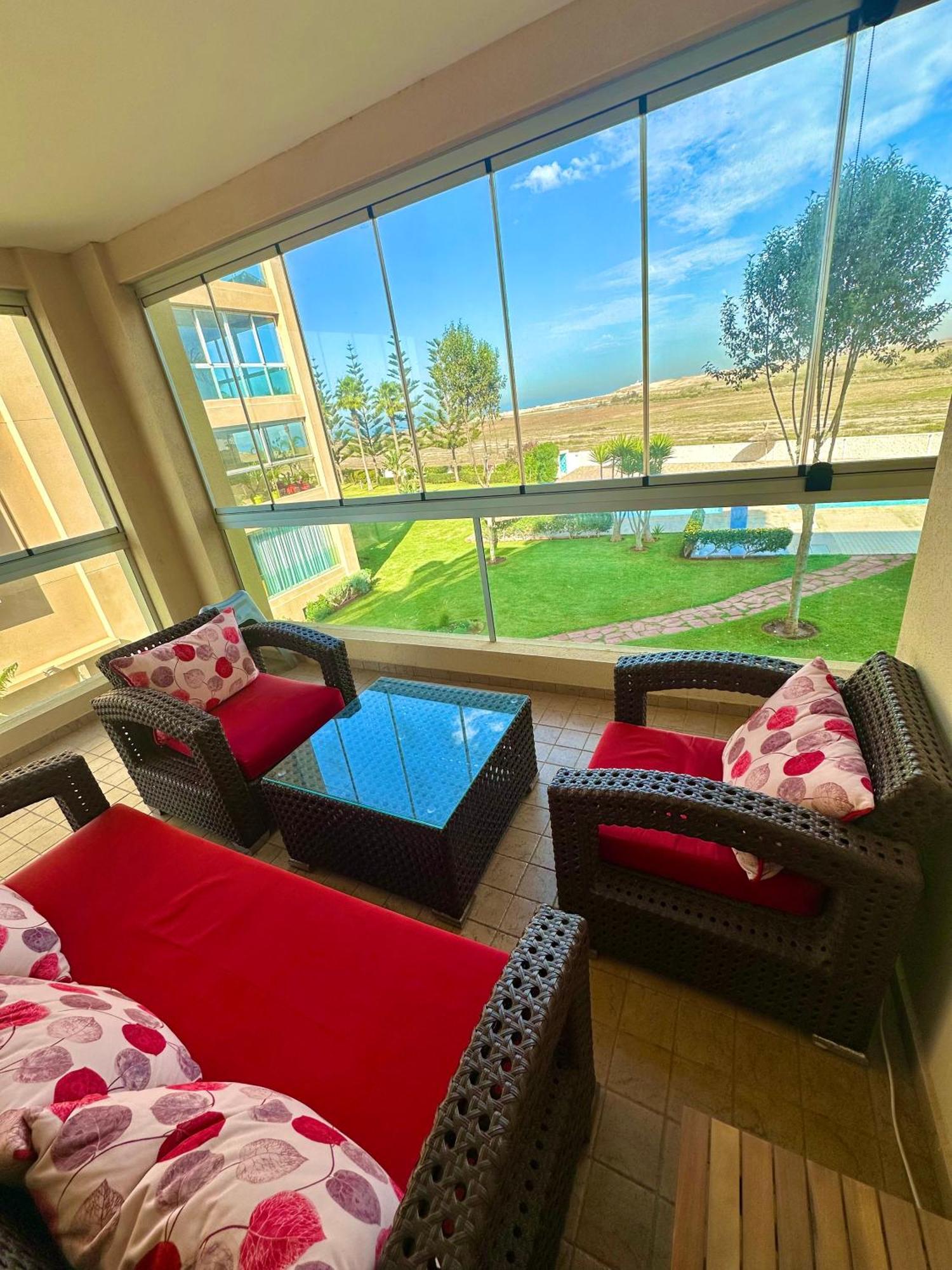 Cozy & Luxurious Apartment With Seaview Bouznika Bagian luar foto